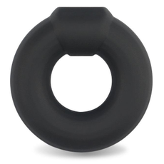 Черное эрекционное кольцо Ultra Soft Platinum Cure Silicone Cockring, фото 