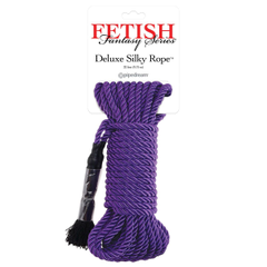 Фиолетовая веревка для фиксации Deluxe Silky Rope - 9,75 м., фото 