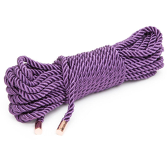 Фиолетовая веревка для связывания Want to Play? 10m Silky Rope - 10 м., фото 