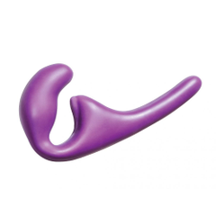 Безремневой страпон Seduction - 20,5 см., Цвет: фиолетовый, фото 