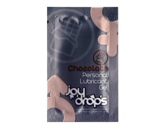 Пробник смазки на водной основе с ароматом шоколада JoyDrops Chocolate - 5 мл., фото 