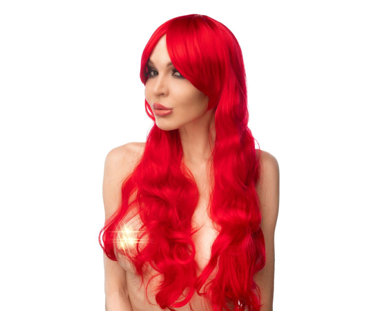 Красный парик "Сэнго", Цвет: красный, фото 