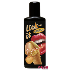 Съедобная смазка Lick It со вкусом персика - 100 мл., Объем: 100 мл., фото 