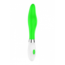 Фигурный вибратор Athamas - 22,7 см., Цвет: зеленый, фото 