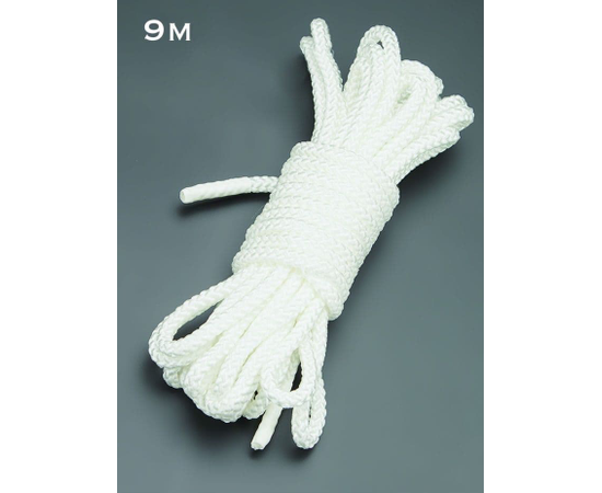 Белая веревка для связывания - 9 м., фото 