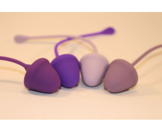 Набор из 4 вагинальных шариков разного веса, Цвет: разноцветный, фото 
