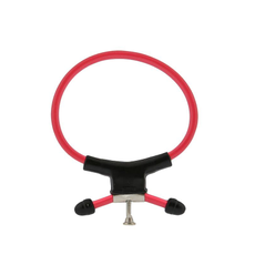 Красно-чёрное эрекционное кольцо с утяжкой RING OF POWER ADJUSTABLE RING, фото 