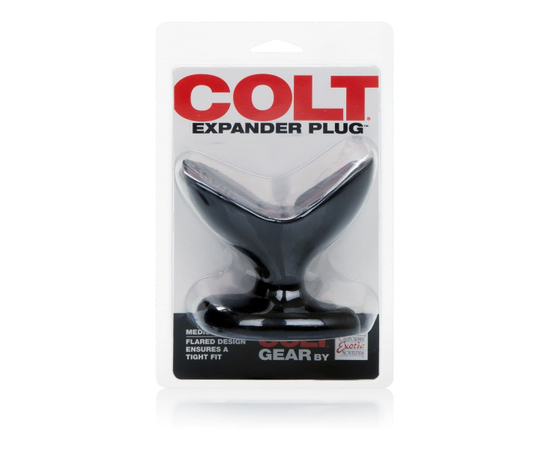 Анальная пробка-расширитель COLT Expander Plug Medium - 9 см., Цвет: черный, фото 