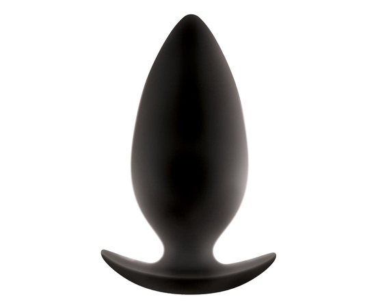 Большая чёрная анальная пробка Renegade Spades  для ношения - 10,1 см., фото 