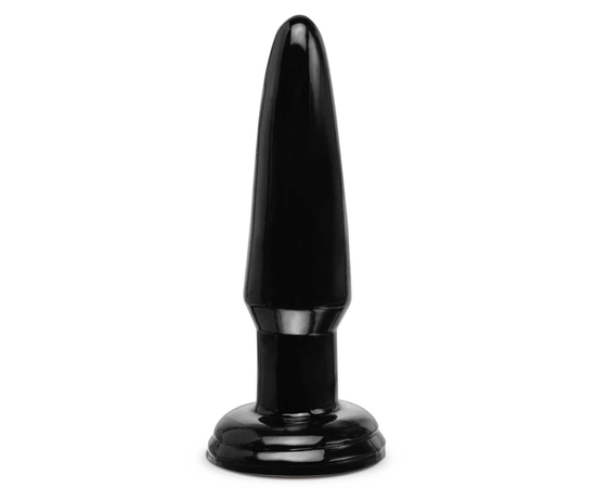 Черная малая анальная пробка Beginners Butt Plug - 10 см., фото 