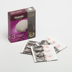 Ребристые презервативы Sitabella Light - 3 шт., фото 