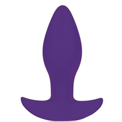Коническая анальная вибровтулка с ограничителем Bior toys - 8,5 см., Цвет: фиолетовый, фото 