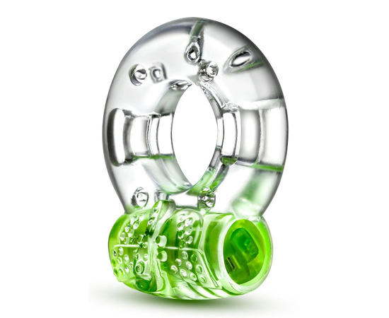 Зеленое эрекционное виброкольцо Arouser Vibrating C-Ring, Длина: 4.50, Цвет: зеленый, фото 