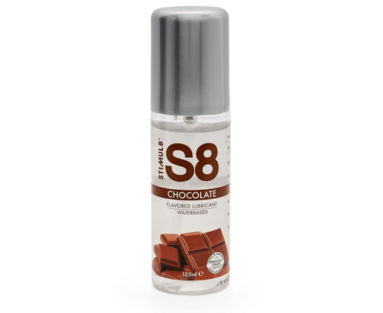 Смазка на водной основе S8 Flavored Lube со вкусом шоколада - 125 мл., Объем: 125 мл., фото 