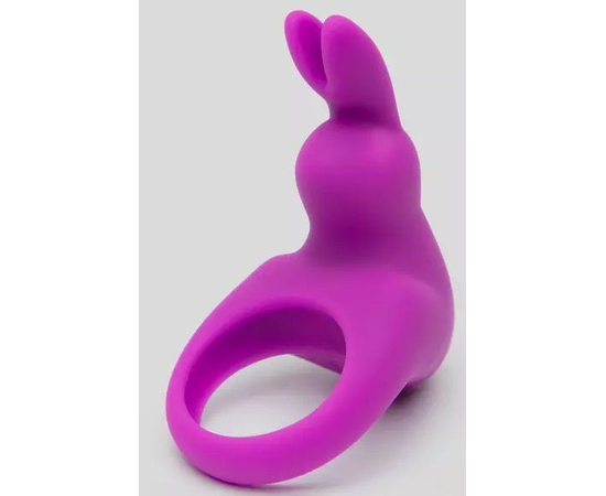 Фиолетовое эрекционное виброкольцо Happy Rabbit Cock Ring Kit, фото 