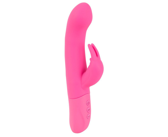 Розовый вибратор-кролик Rechargeable G-Spot Vibe - 23,5 см., фото 