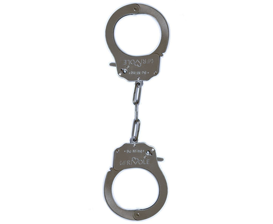 Металлические наручники Be Mine с парой ключей, фото 