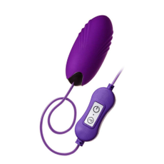 Фиолетовое виброяйцо с пультом управления A-Toys Cony, работающее от USB, Цвет: фиолетовый, фото 