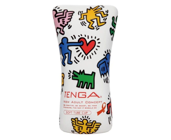 Мастурбатор-туба Keith Haring Soft Tube CUP, фото 