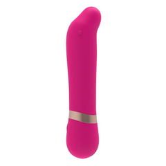 Розовый мини-вибратор для массажа G-точки Cuddly Vibe - 11,9 см., фото 
