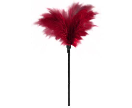 Пластиковая метелочка с красными пёрышками Small Feather Tickler - 32 см., фото 