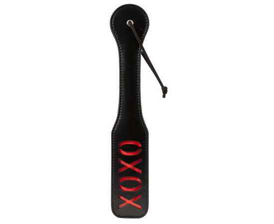 Чёрный пэддл с красной надписью XOXO Paddle - 32 см., фото 