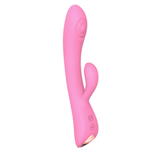 Розовый вибратор-кролик Bunny & Clyde - 22,5 см., Длина: 22.50, Цвет: розовый, фото 