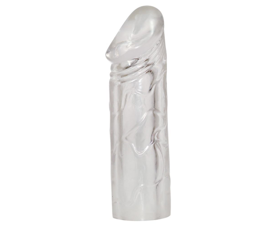 Удлиняющая насадка на пенис Mega Dick Sleeve Transparent, фото 