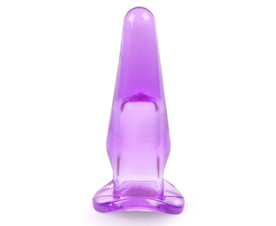 Фиолетовая анальная пробка - 8 см., фото 