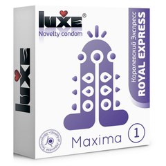 Презерватив Luxe Maxima WHITE "Королевский Экспресс" - 1 шт., фото 