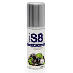 Смазка на водной основе S8 Flavored Lube со вкусом черной смородины - 125 мл., Объем: 125 мл., фото 