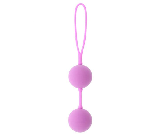 Розовые вагинальные шарики на силиконовой связке GOOD VIBES THE PERFECT BALLS PINK, Цвет: розовый, фото 