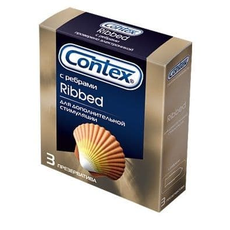 Презервативы с рёбрышками CONTEX Ribbed - 3 шт., фото 