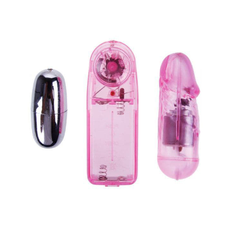 Два виброяйца с выносным пультом управления вибрацией, Цвет: розовый, фото 