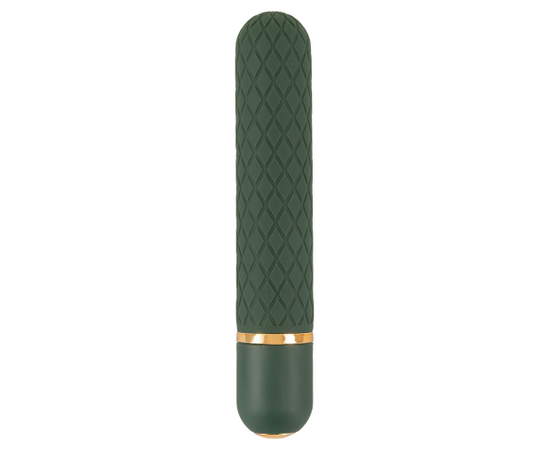 Зеленый мини-вибратор Luxurious Bullet Vibrator - 12,6 см., фото 
