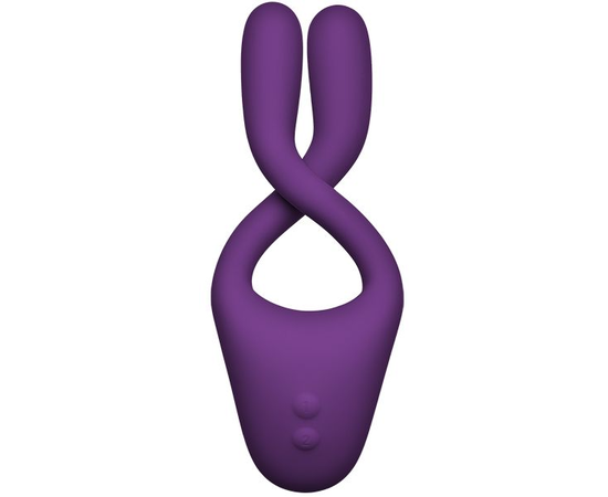 Фиолетовый вибростимулятор Bendable Multi Erogenous Zone Massager with Remote, фото 