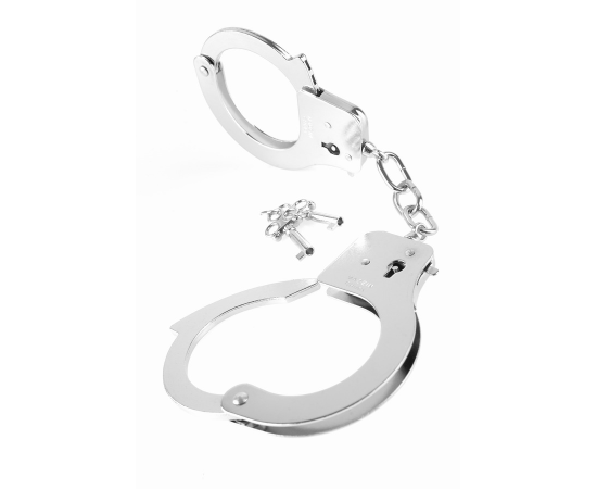 Металлические серебристые наручники Designer Metal Handcuffs, фото 
