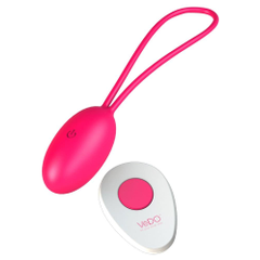 Виброяйцо VeDO Peach с пультом ДУ, Цвет: розовый, фото 