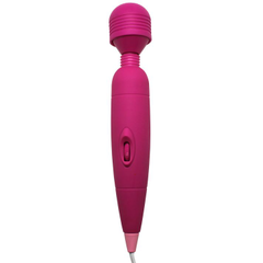 Розовый жезловый вибратор - 25,5 см., фото 