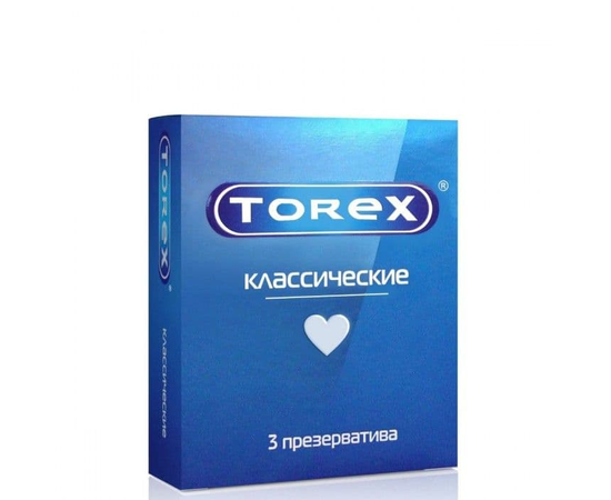 Гладкие презервативы Torex "Классические" - 3 шт., фото 