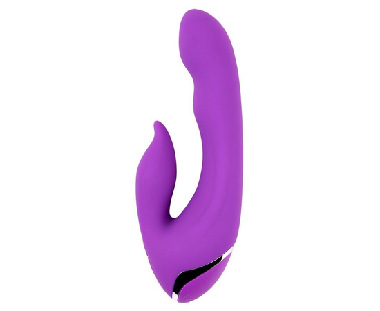Фиолетовый вибратор-кролик Seduction - 19,5 см., фото 