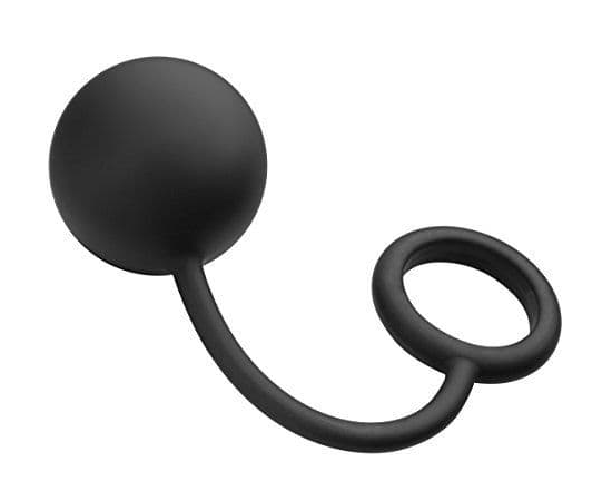 Эрекционное кольцо с анальным шариком, фото 