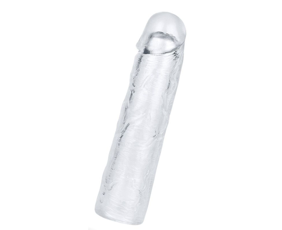 Прозрачная насадка-удлинитель Flawless Clear Penis Sleeve Add 2 - 19 см., фото 