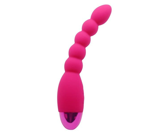 Анальный вибростимулятор Howells Lovers Beads - 19 см., Цвет: розовый, фото 