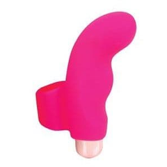 Загнутая вибронасадка на палец Bior toys, Цвет: ярко-розовый, фото 