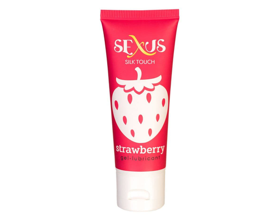 Увлажняющая гель-смазка с ароматом клубники Silk Touch Strawberry - 50 мл., фото 