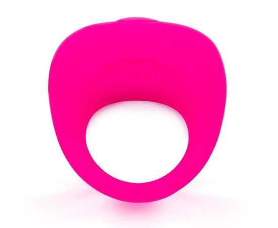 Розовое эрекционное кольцо с вибрацией, фото 