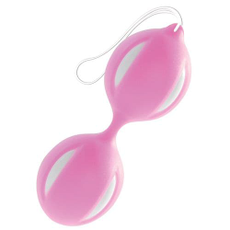 Розово-белые вагинальные шарики, Цвет: розовый с белым, фото 