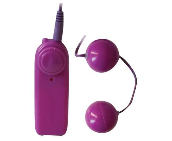 Вагинальные шарики с вибрацией фиолетового цвета, Цвет: фиолетовый, фото 