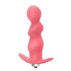 Анальная пробка с вибрацией Spiral Anal Plug, Цвет: розовый, фото 